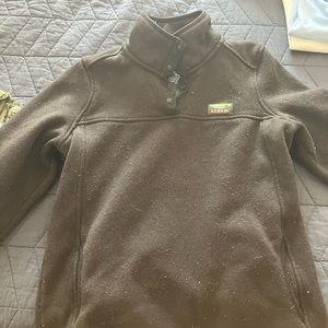 Women’s LLBean button-up pullover sweatshirt